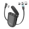 HOCO S50 3 IN 1 MAGNETIC STORAGE CHARGING CABLE FOR TYPE-C/LIGHTNING /MICRO