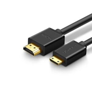 UGREEN 11167 4K Mini HDMI to HDMI Cable (1.5 Meters) 4K@30Hz, 3D, Ethernet, Audio Return, Gold-Plated Connectors for HDTV, Camera, Camcorder, Laptop, Projector - UTECH