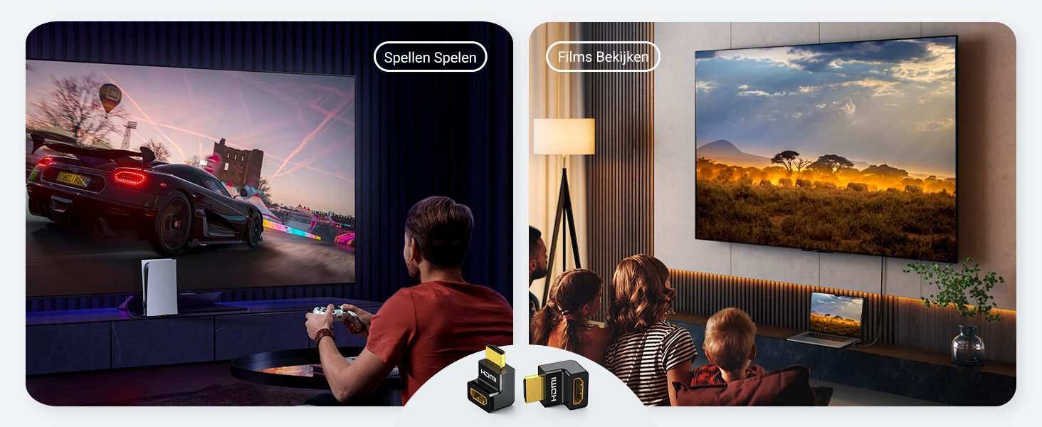 UGREEN 20110 HDMI Adapter 270 Degree Right Angle - UTECH