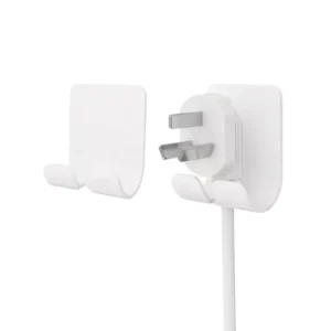 UGREEN 20365 Universal Hook Power Cord Cable Holder (White) 3M Seamless Adhesive Electrical Plug Hooks - UTECH