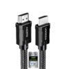 UGREEN 80602 8K HDMI 2.1 Braided Cable 3 Meter (Gray) HDMI Certified
