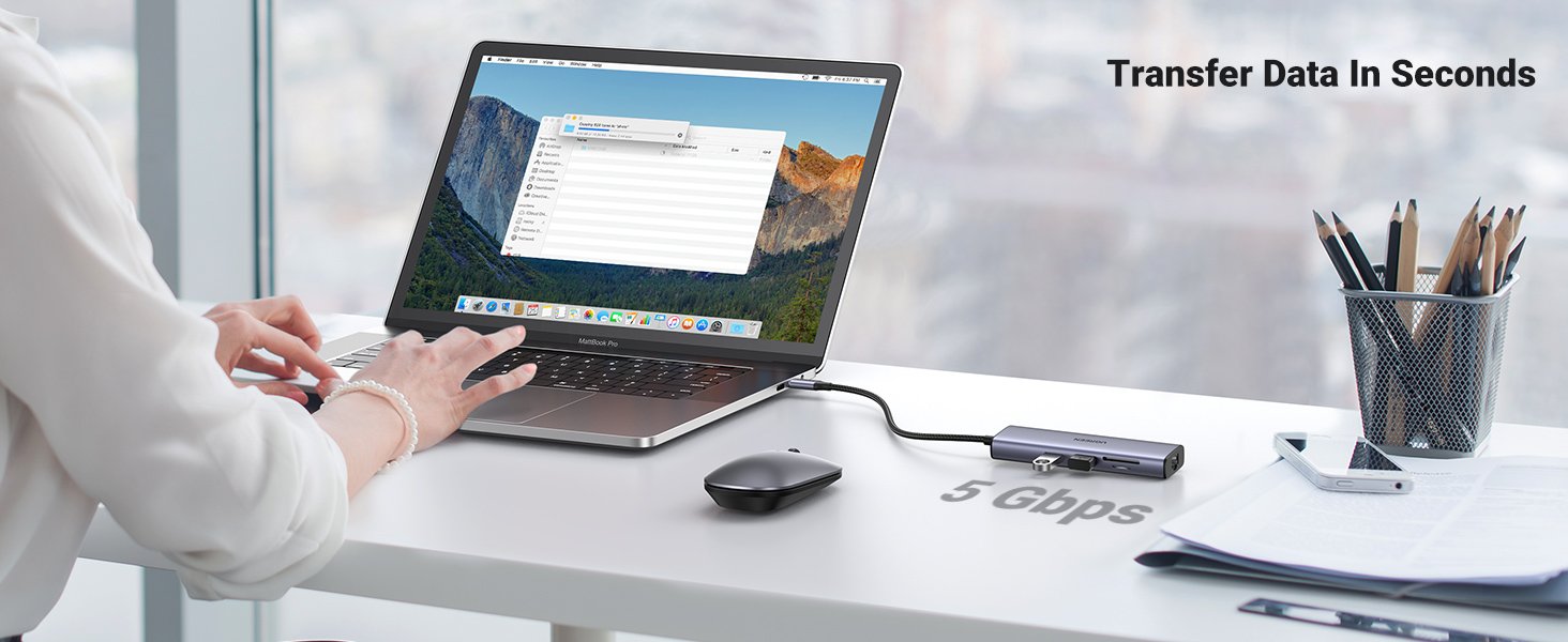 UGREEN 90568 7-in-1 USB-C Hub HDMI Ethernet - UTECH