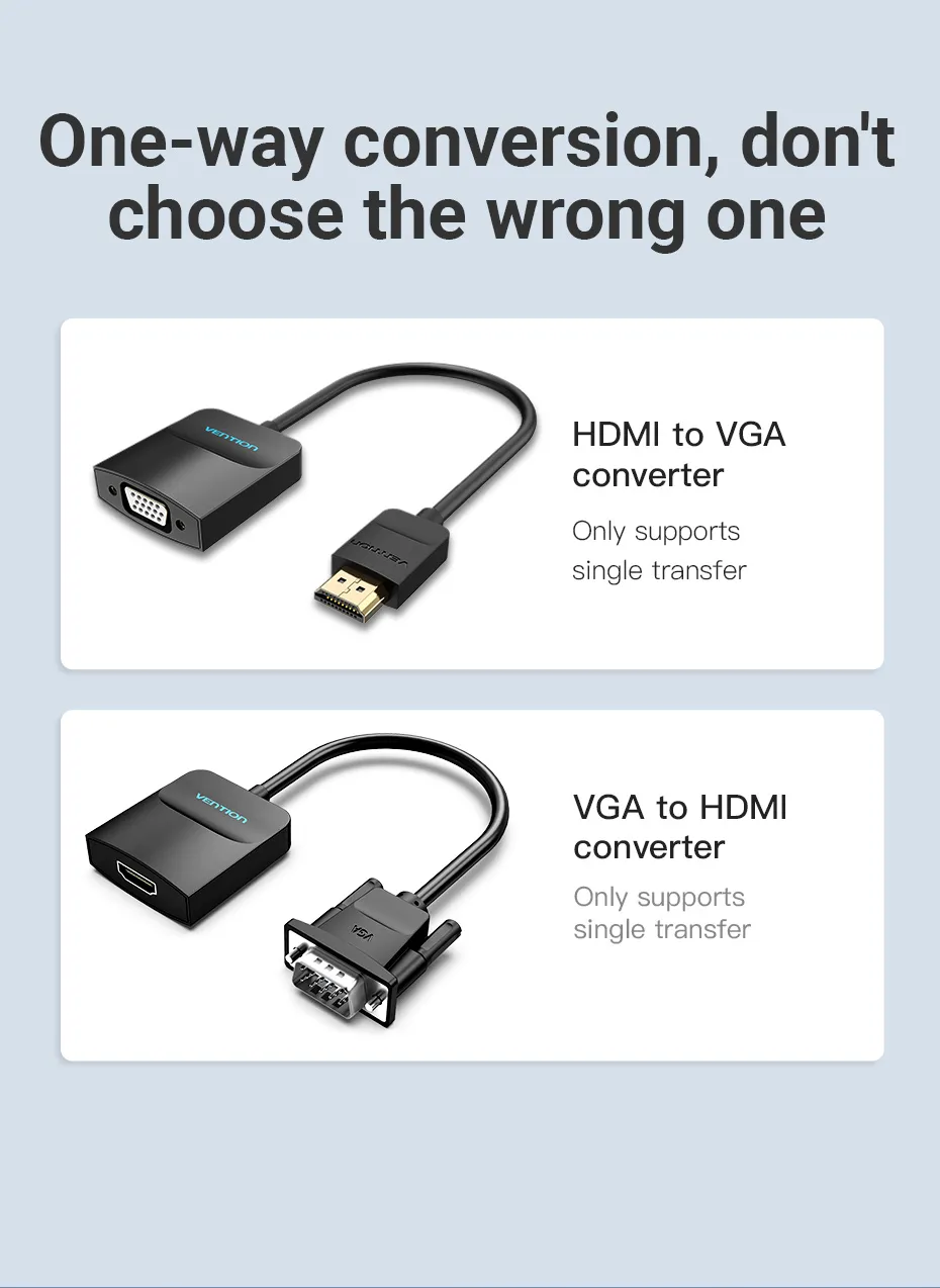 VENTION 42154 HDMI to VGA Converter with Audio - UTECH