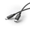 MOMAX DC30D Elite 60W USB-C to USB-C Nylon Braided Cable (1.5 Meter) Black