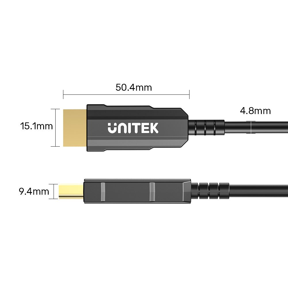 UNITEK C11072BK-15M Fiber Optic 4K HDMI Cable 15M - UTECH