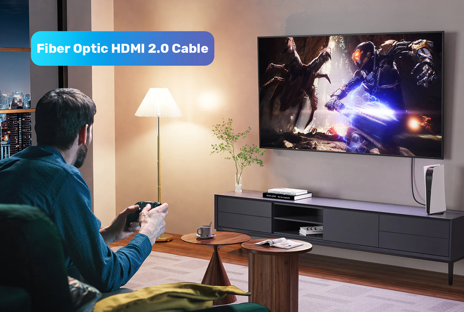 UNITEK C11072BK-20M Fiber Optic HDMI Cable 20 Meter - UTECH