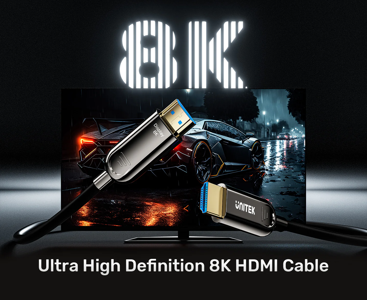 UNITEK C11085GY01-20M 8K Fiber Optic HDMI 20 Meter - UTECH