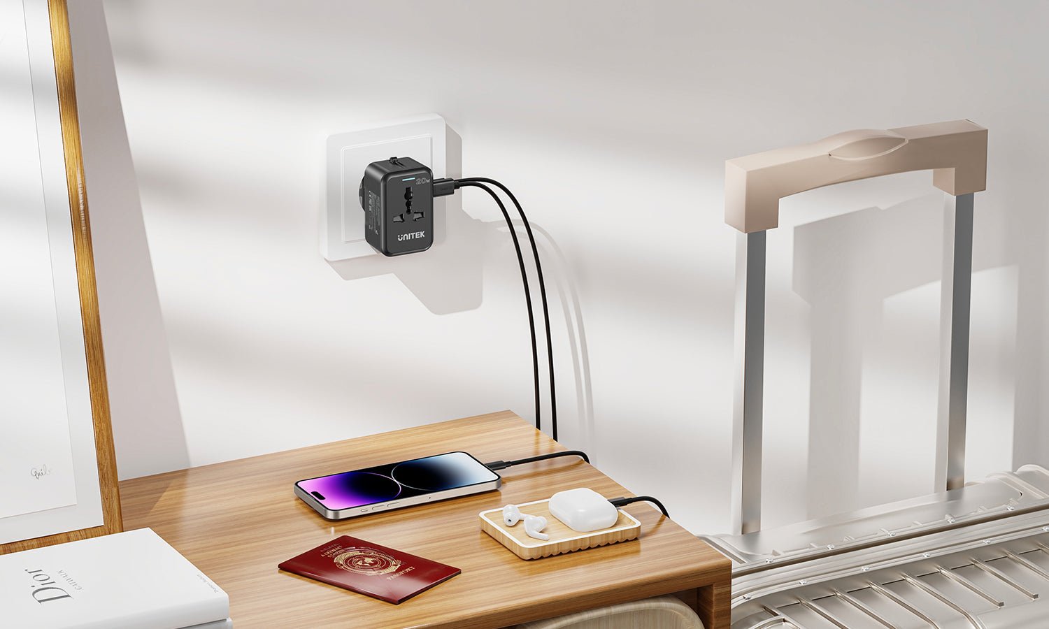UNITEK Universal Travel Adapter Price in Pakistan UNITEK P1120ABK01 20W Universal Travel Adapter - UTECH