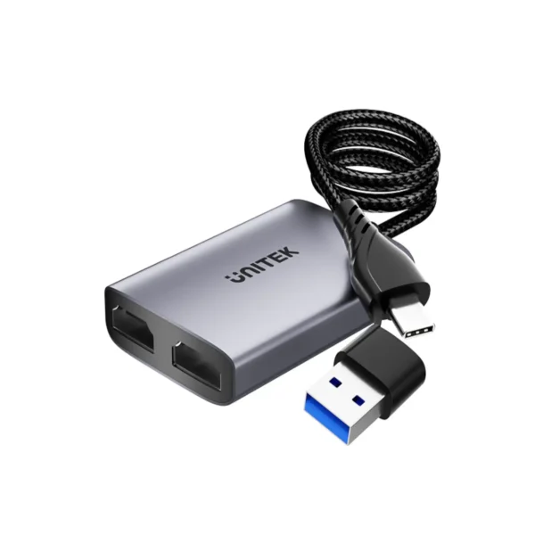 UNITEK V1427A01 2-in-2 USB-C & USB-A Dual HDMI - UTECH
