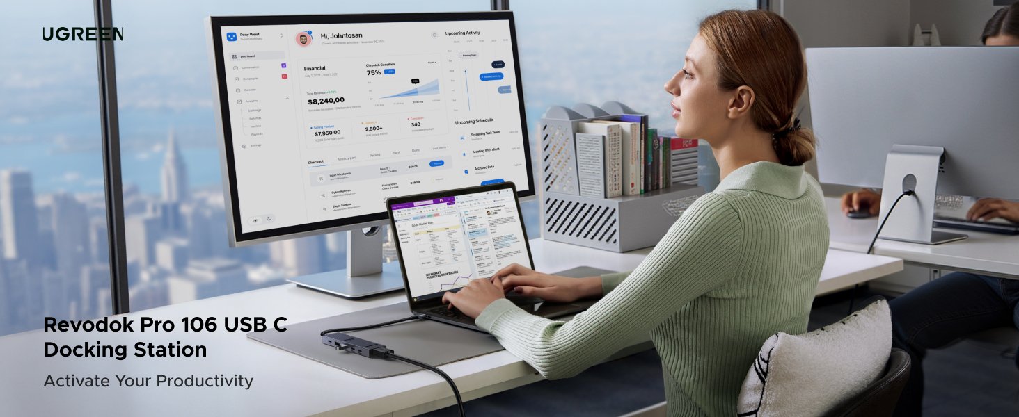 UGREEN 45363 Revodok Pro 6-in-1 USB-C Hub 10Gbps - UTECH