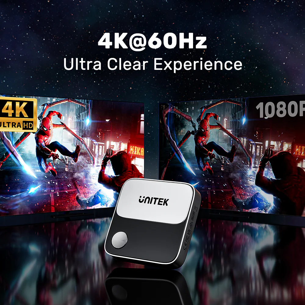 UNITEK V1162B01 Wireless Screen Mirroring Device 4K - UTECH