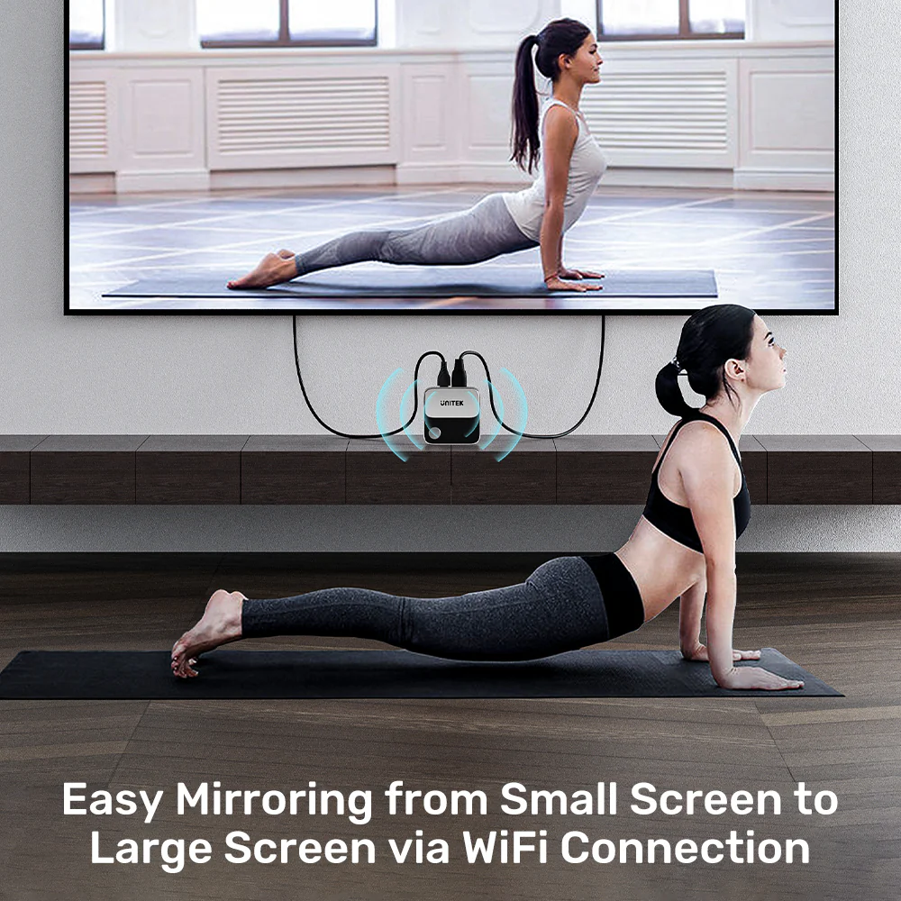 UNITEK V1162B01 Wireless Screen Mirroring Device 4K - UTECH