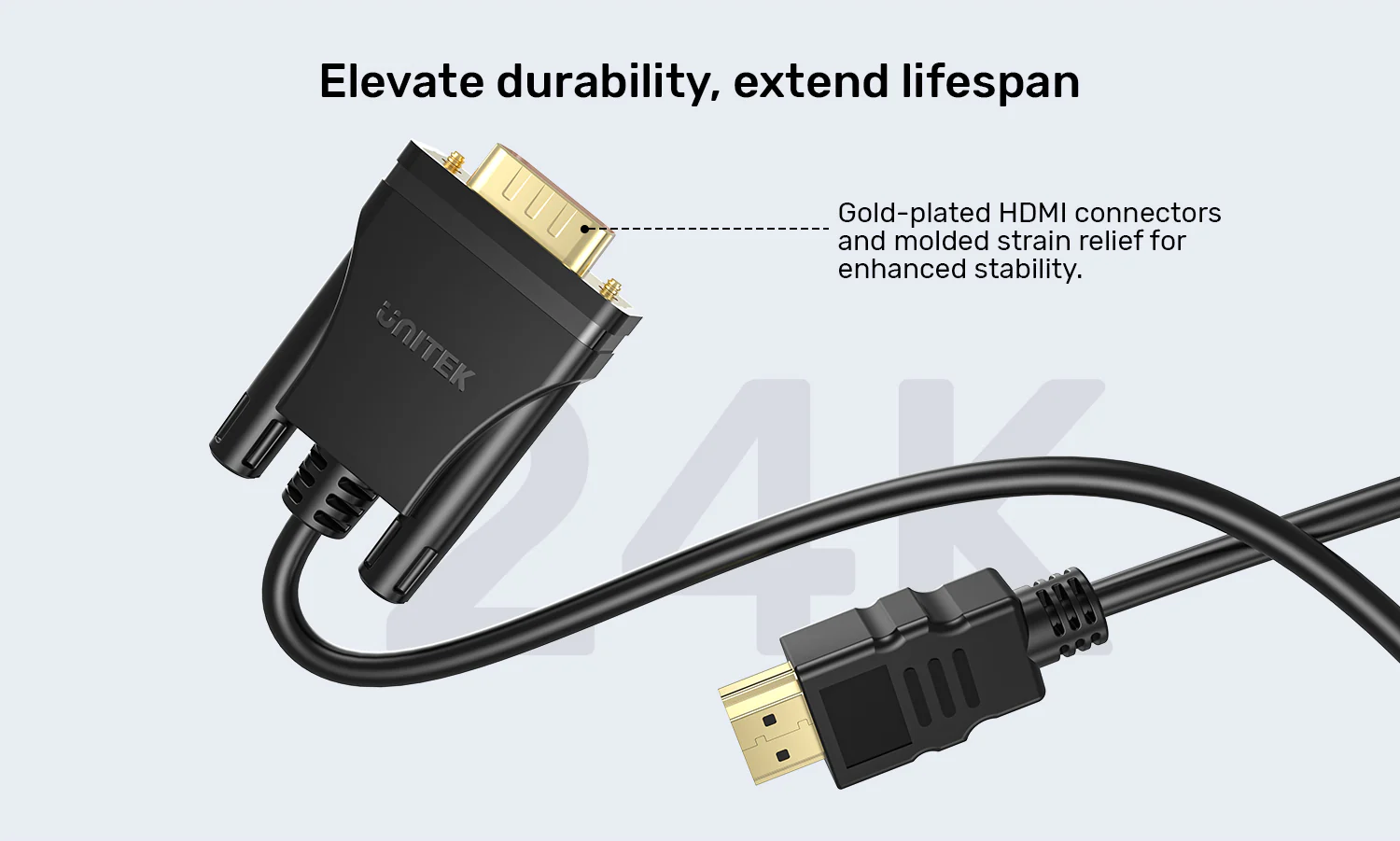 UNITEK V1185A01 HDMI to VGA Cable 2 Meter 1080P - UTECH