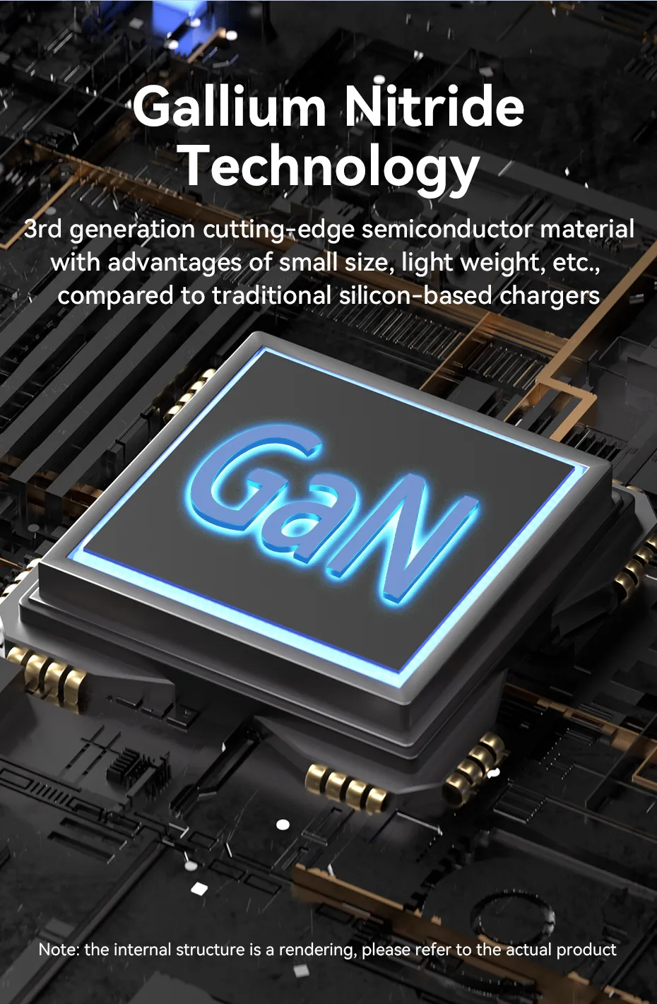 VENTION FEDB0-US 65W GaN 3-Port USB-C Charger - UTECH