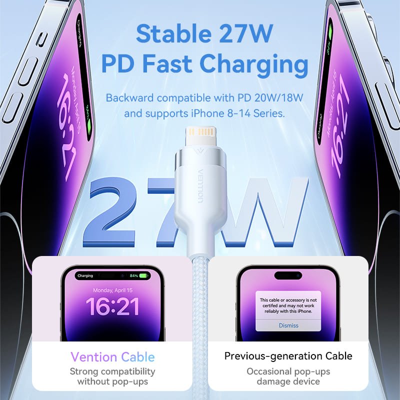 VENTION LALBH MFi USB-C to Lightning Cable 2 Meter - UTECH