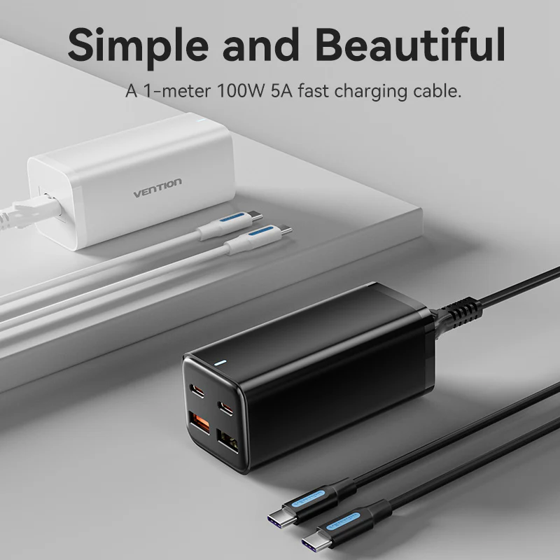 VENTION FBSBG-US 4-Port 100W GaN Desktop Charger - UTECH