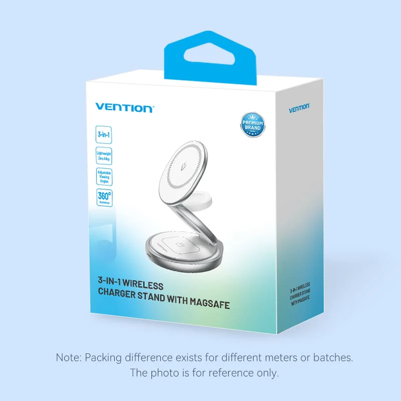VENTION FGEI0 3-in-1 15W Wireless Charger Stand - UTECH