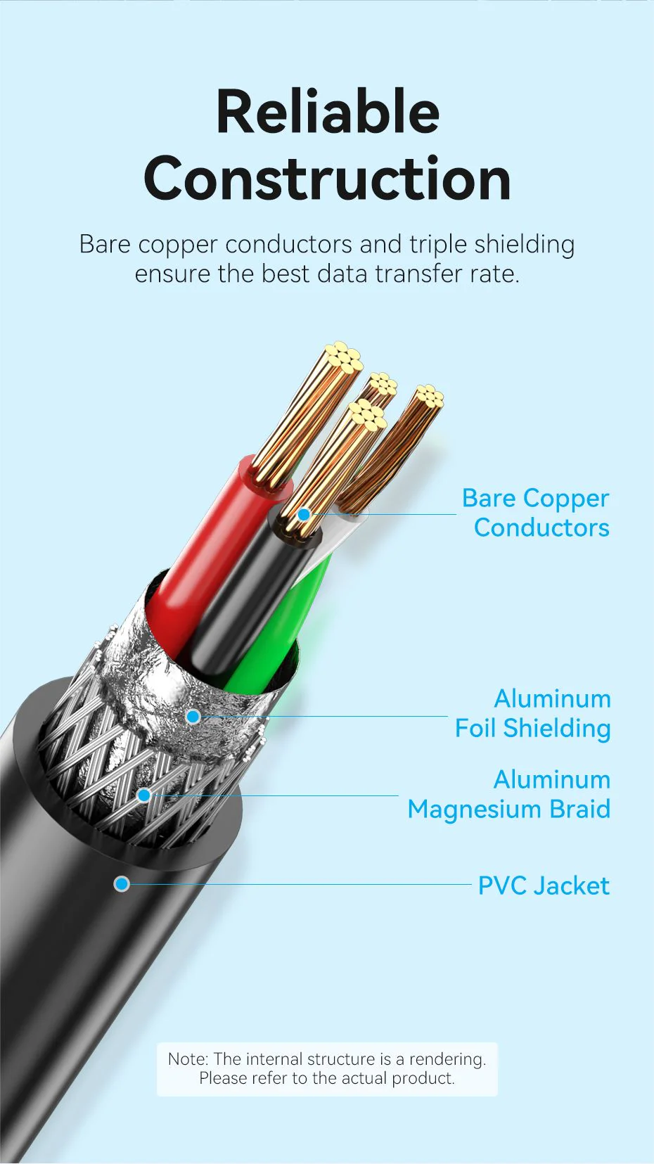 VENTION VAS-C02 USB to RS232 DB9 Adapter Cable - UTECH