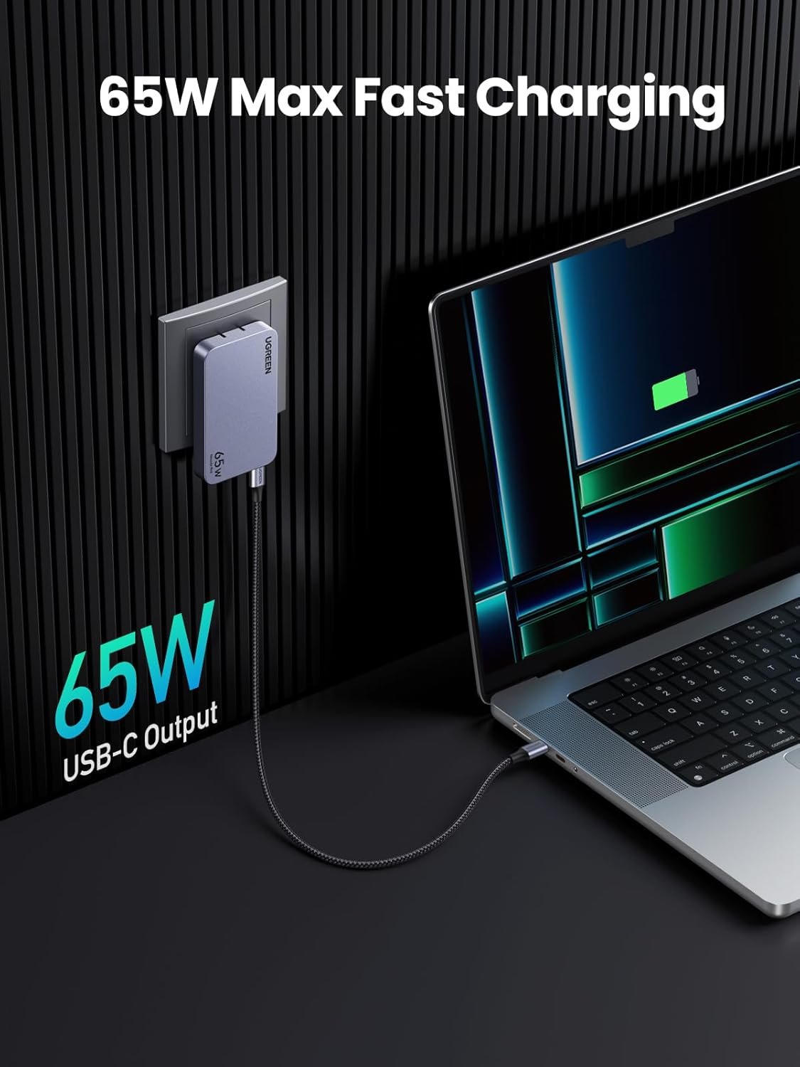 UGREEN 15816 Nexode Pro 65W GaN 3-Port Charger - UTECH