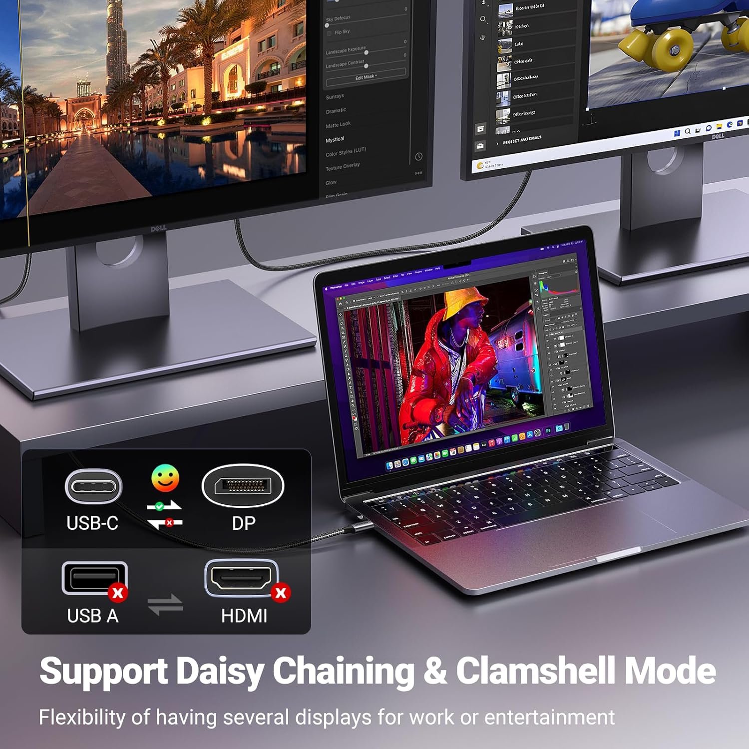 UGREEN 25839 USB-C to DisplayPort Cable 3 Meter 8K - UTECH