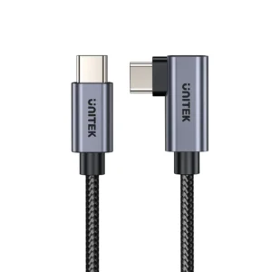 UNITEK C14123BK-0.5M 90 Degree USB-C Cable 100W - UTECH