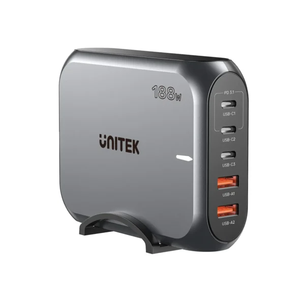 UNITEK P1234AGY01-EU 188W PD3.1 Desktop GaN Station - UTECH