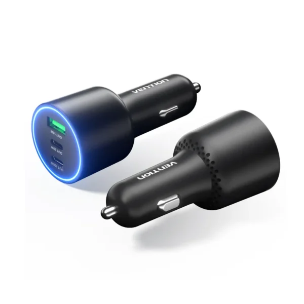 VENTION FFQB0 3-Port USB C+C+A Car Charger 100W - UTECH