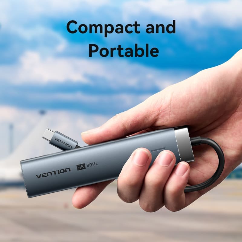 Buy VENTION TGNHB 6-in-1 USB-C 3.2 Gen1 Docking Station (4K@60Hz, 100W PD, Gigabit Ethernet) Online in Pakistan - UGREEN PK