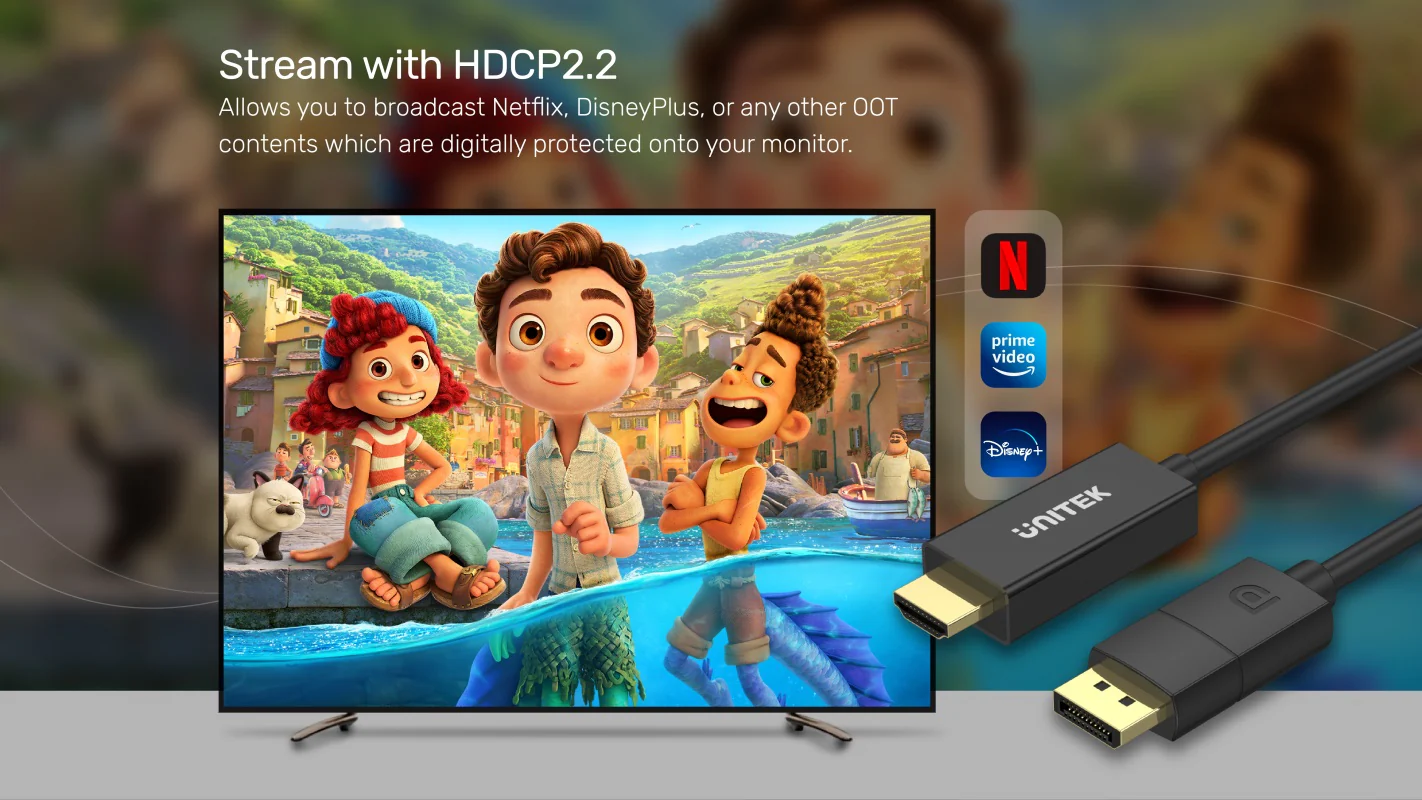 UNITEK DP to HDMI Cable Price in Pakistan UNITEK V1608A DisplayPort to HDMI 4K Cable 1.8M - UTECH