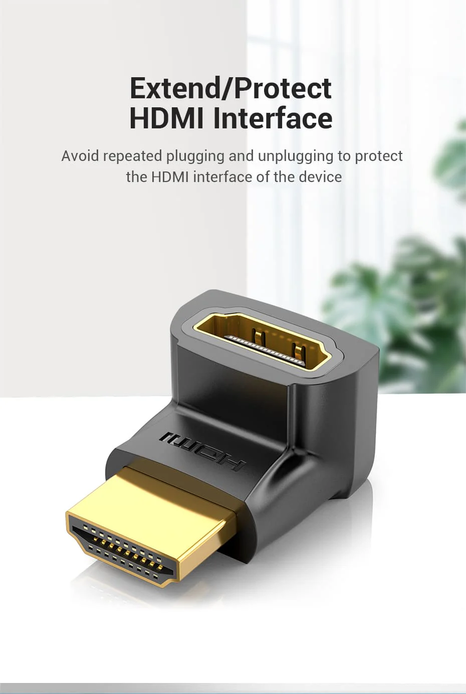 VENTION AINB0 HDMI 270° Male to Female Adapter 4K - UTECH