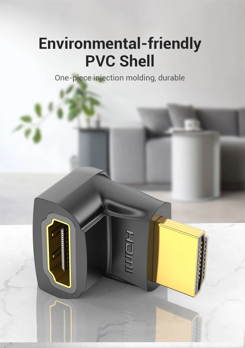 VENTION AINB0 HDMI 270° Male to Female Adapter 4K - UTECH