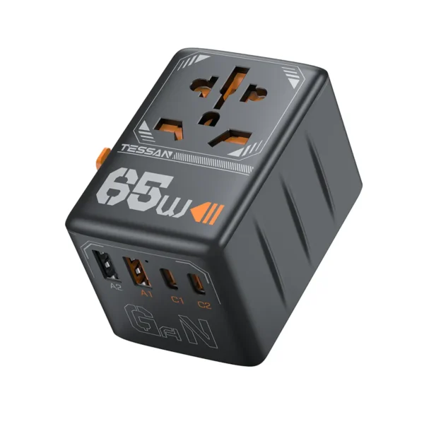 TESSAN TS-WTA03 65W GaN Universal Travel Adapter - UTECH