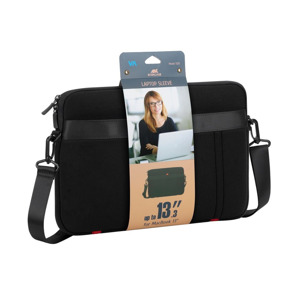 Buy RIVACASE 5120 13.3 Inch Laptop Sleeve Case Bag for MacBook Air/Pro (Black) Online in Pakistan - UGREEN PK
