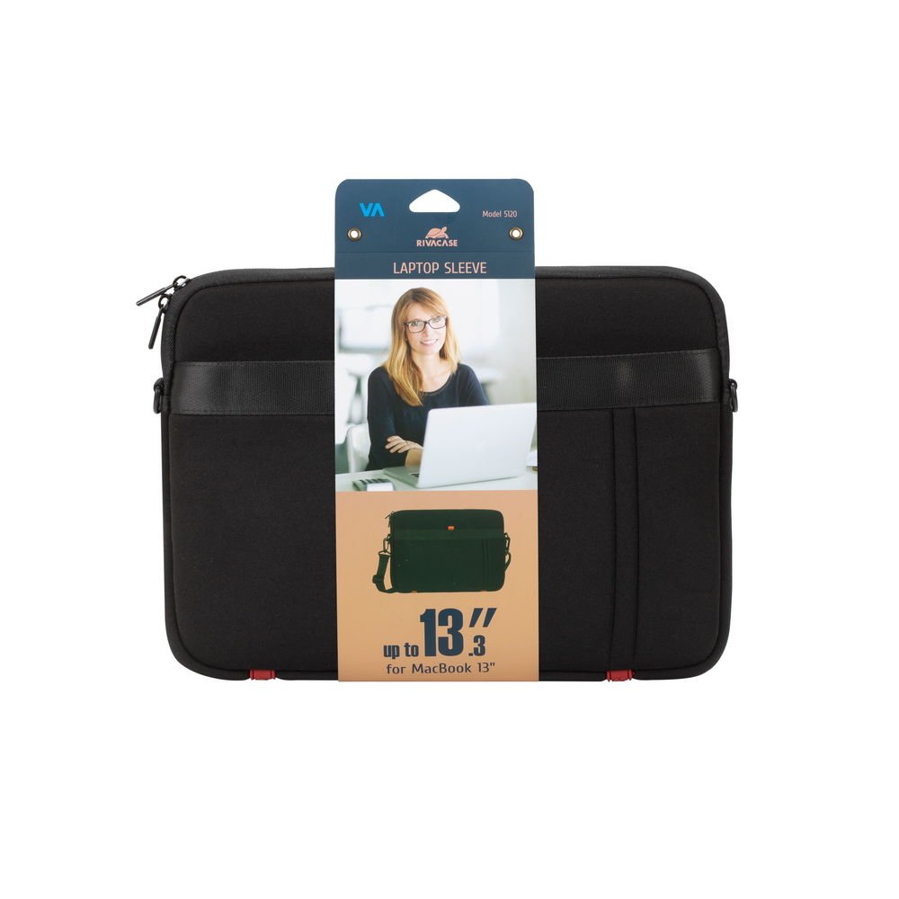 Buy RIVACASE 5120 13.3 Inch Laptop Sleeve Case Bag for MacBook Air/Pro (Black) Online in Pakistan - UGREEN PK