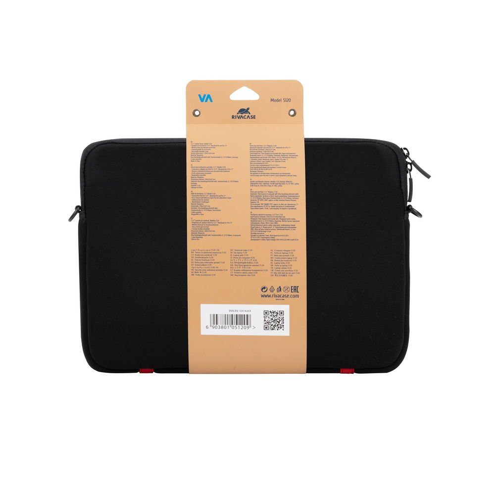 Buy RIVACASE 5120 13.3 Inch Laptop Sleeve Case Bag for MacBook Air/Pro (Black) Online in Pakistan - UGREEN PK