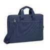 RIVACASE 8231 15.6" Laptop Bag – Padded Compartment, Anti-Slip Shoulder Strap, Multiple Pockets, Water-Resistant Polyester (Black/Blue/Gray/Purple) - Blue