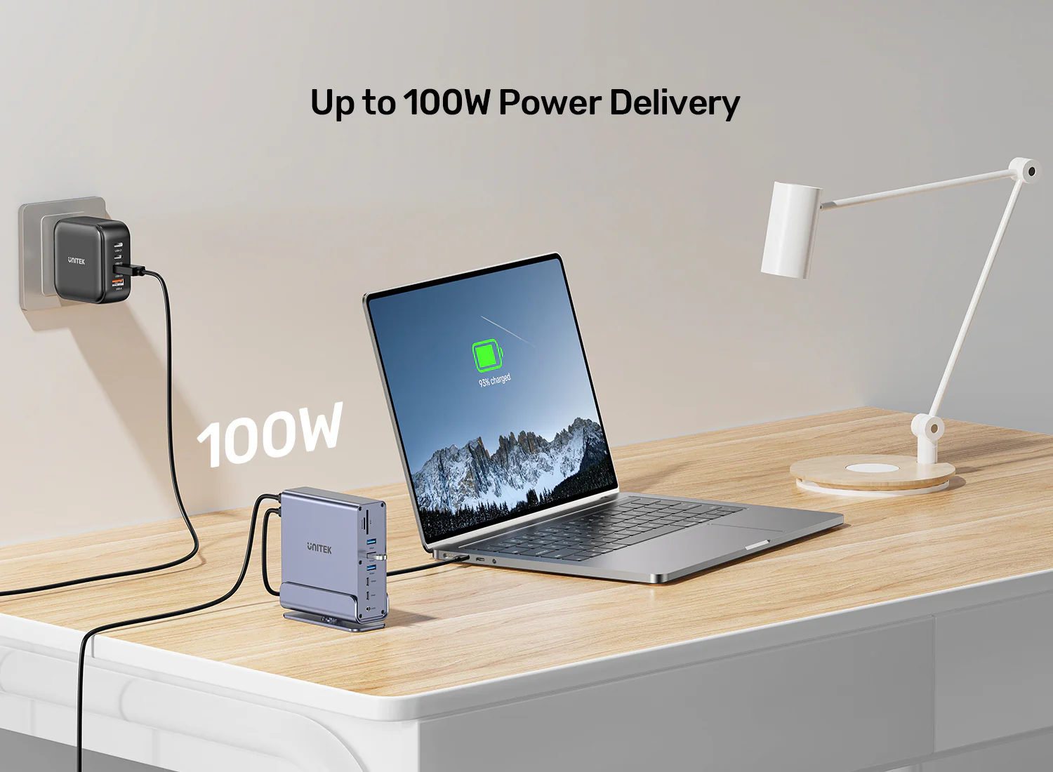 UNITEK D1135AGY01 DisplayLink Triple 4K Docking Station - UTECH