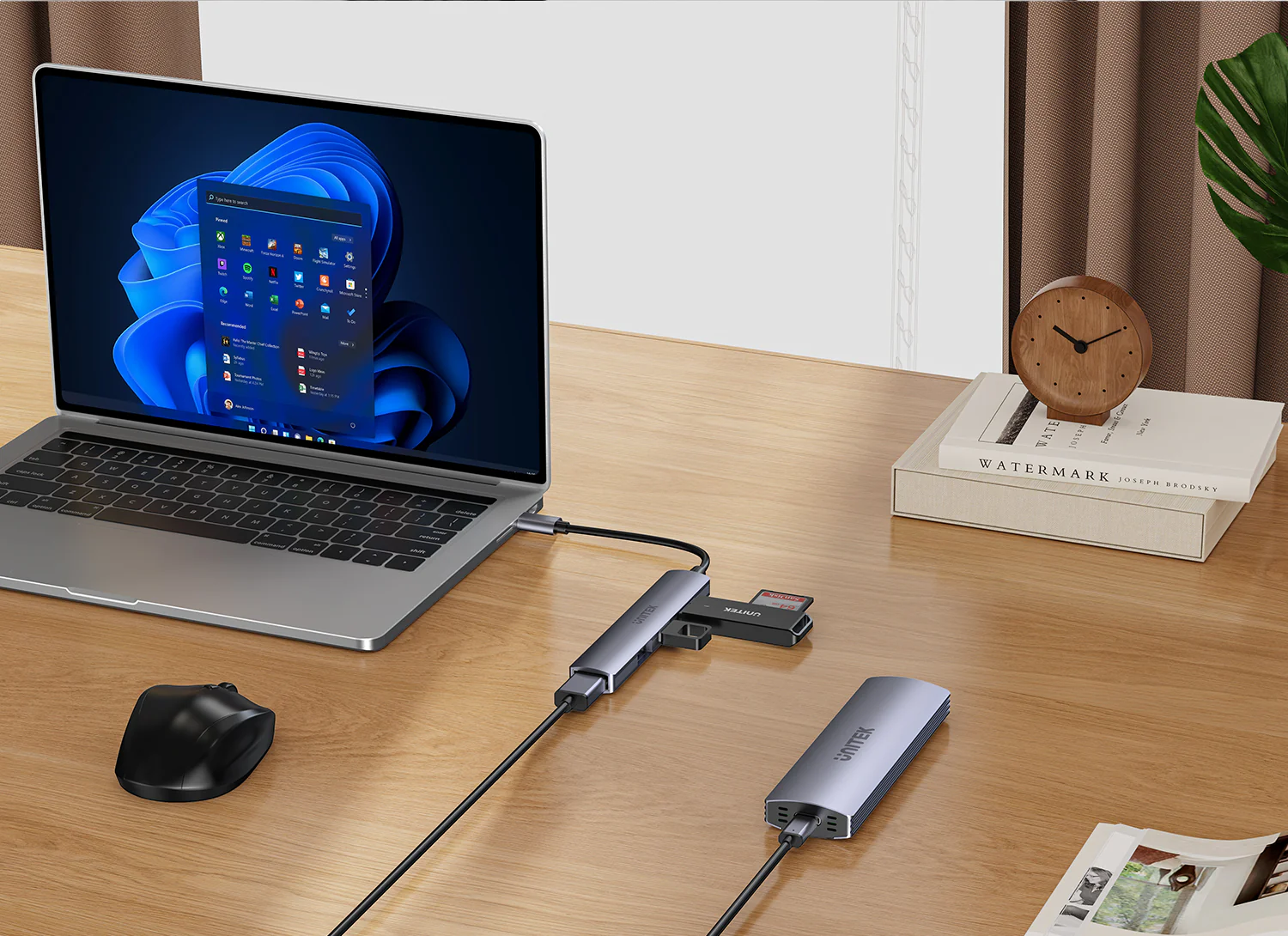 UNITEK H1208B USB-C Hub 4-Port USB-A 5Gbps - UTECH
