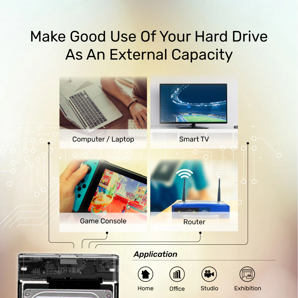 UNITEK Transparent HDD SSD Enclosure Price in Pakistan UNITEK S1103A DiskGuard Limpid R Transparent Enclosure - UTECH