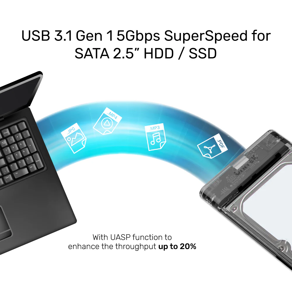 UNITEK Transparent HDD SSD Enclosure Price in Pakistan UNITEK S1103A DiskGuard Limpid R Transparent Enclosure - UTECH