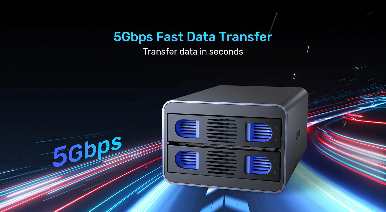 UNITEK S1308B01-EU 2-Bay RAID HDD Enclosure - UTECH