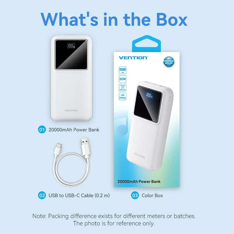 VENTION FHLB0 20000mAh Power Bank 22.5W PD 3.0 - UTECH