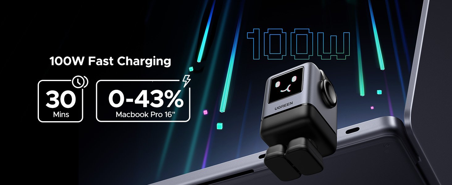 UGREEN 45514 Uno 100W 4-Port Robot GaN Charger - UTECH