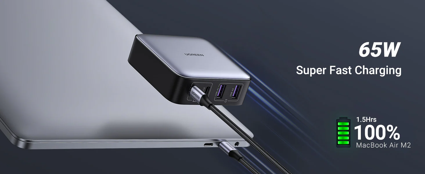 UGREEN 90747 Nexode 65W 4-Port GaN Charger - UTECH