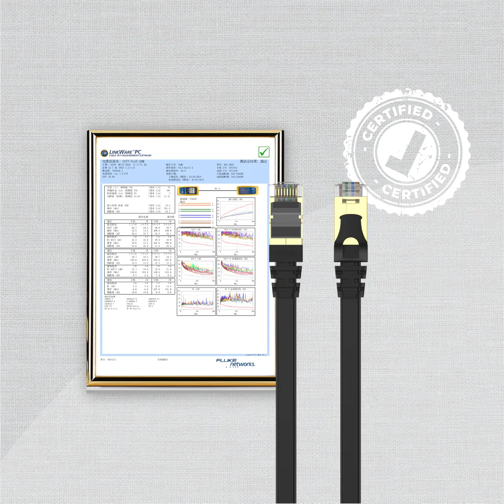 UNITEK C1897BK-1M Cat 7 Flat Ethernet Cable 1 Meter - UTECH