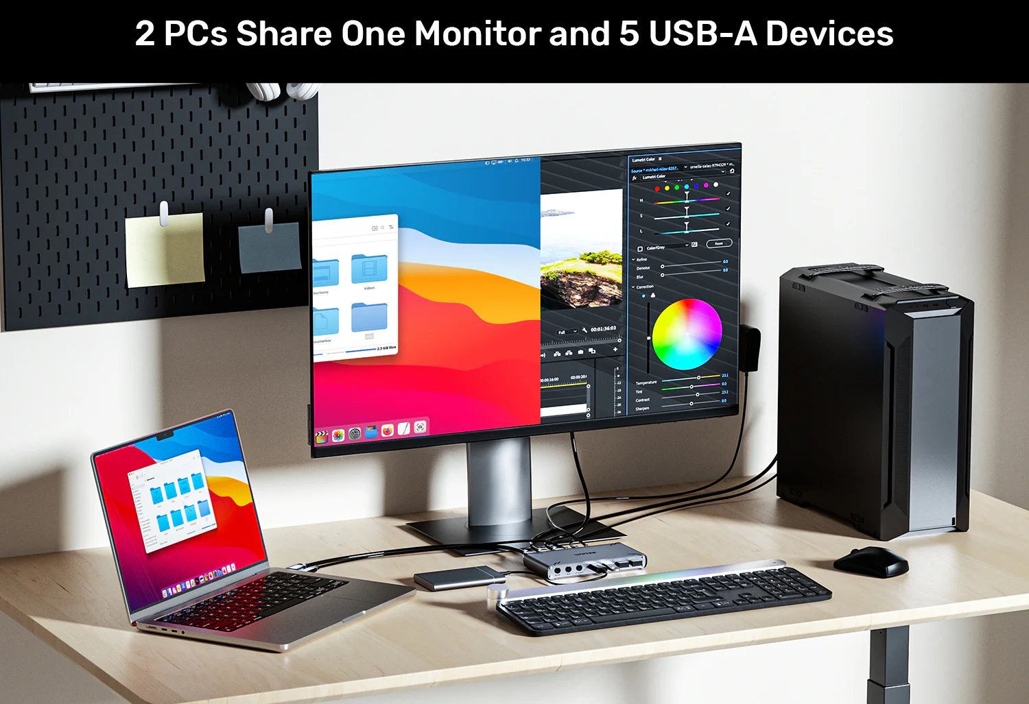 UNITEK USB C KVM Switch Price in Pakistan UNITEK D1118AGY01 2-Port USB C KVM Switch Hub - UTECH