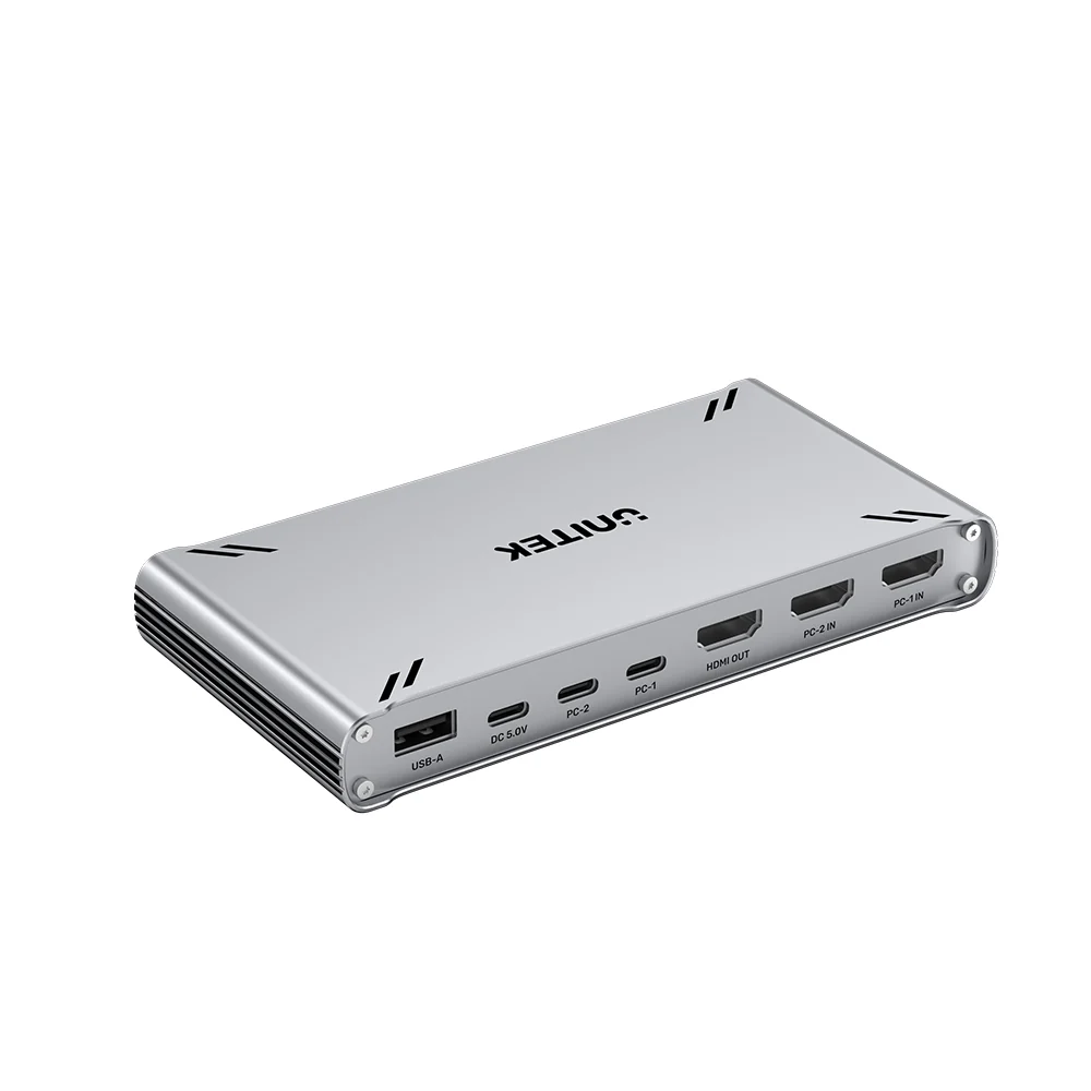 UNITEK D1118AGY01 2-Port USB C KVM Switch Hub - UTECH