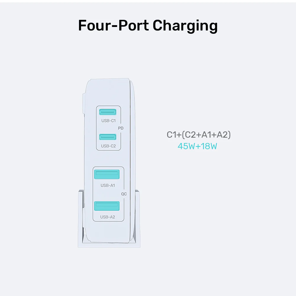 UNITEK P1228ABK01-EU 70W Desktop GaN Charging Station - UTECH