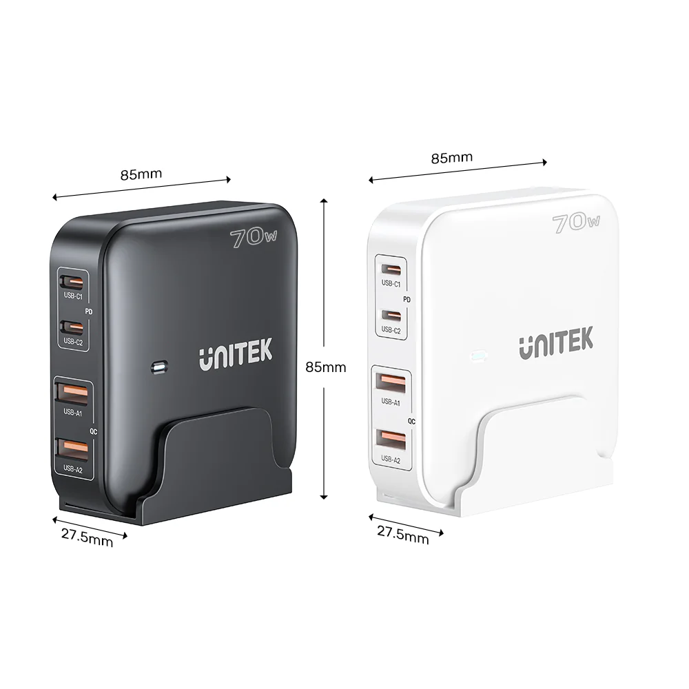 UNITEK P1228ABK01-EU 70W Desktop GaN Charging Station - UTECH