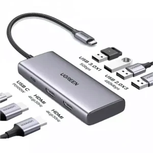 UGREEN 35897 7-in-1 USB-C Hub with Dual HDMI